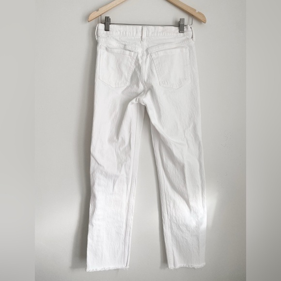 Abercrombie 90s Straight Mid Rise Jeans, White - Size 26 (2) - Picture 10 of 13